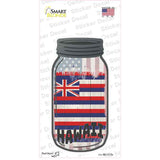 Hawaii | USA Flag Novelty Mason Jar Sticker Decal Small