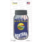 Montana | USA Flag Novelty Mason Jar Sticker Decal Small