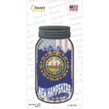 New Hampshire | USA Flag Novelty Mason Jar Sticker Decal Small