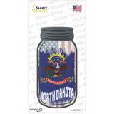 North Dakota | USA Flag Novelty Mason Jar Sticker Decal Small