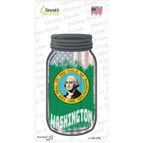 Washington | USA Flag Novelty Mason Jar Sticker Decal Small