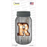 R Bulb Lettering Novelty Mason Jar Sticker Decal