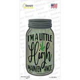 Im A Little High Maintance Novelty Mason Jar Sticker Decal Small