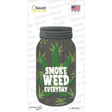 Smoke Weed Everyday Novelty Mason Jar Sticker Decal Small