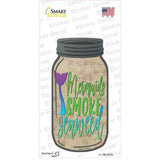 Mermaids Smoke Seaweed Novelty Mason Jar Sticker Decal Small