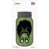 Weed Lady Novelty Mason Jar Sticker Decal Small