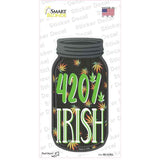 420 Percent Irish Novelty Mason Jar Sticker Decal Small