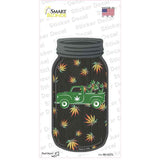 Weed Truck Novelty Mason Jar Sticker Decal Small