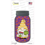 Gnome With Pepper Seeds Novelty Mason Jar Sticker Decal Small