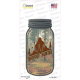 Bigfoot Hunter Woods Novelty Mason Jar Sticker Decal Small