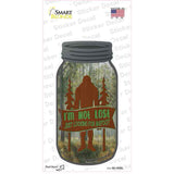 Just Looking For Bigfoot Novelty Mason Jar Sticker Decal Small