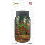 Believe Bigfoot Compass Novelty Mason Jar Sticker Decal Small