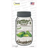 Cucumbers Farmers Market Novelty Mason Jar Sticker Decal Small