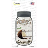 Coconuts Farmers Market Novelty Mason Jar Sticker Decal Small