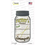 Lemongrass Farmers Market Novelty Mason Jar Sticker Decal Small