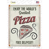 Greatest Pizza Novelty Rectangle Sticker Decal