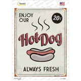 Hot Dog Novelty Rectangle Sticker Decal