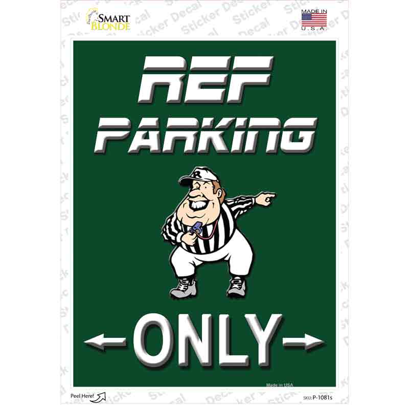 Ref Only Novelty Rectangle Sticker Decal