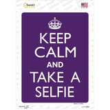 Keep Calm Take Selfie Novelty Rectangle Sticker Decal