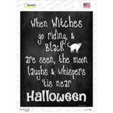 Witches Go Riding Novelty Rectangle Sticker Decal Small