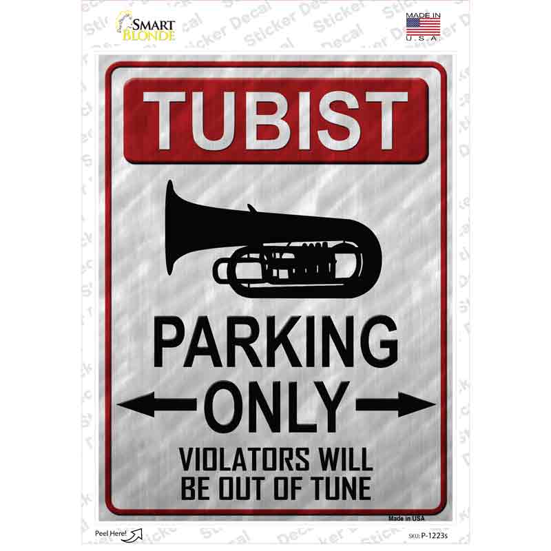 Tubist Parking Novelty Rectangle Sticker Decal