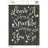 Leave A Little Sparkle Novelty Rectangle Sticker Decal