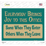 Joy To The Office Novelty Rectangle Sticker Decal