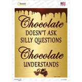 Chocolate Novelty Rectangle Sticker Decal