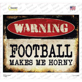 Football Novelty Rectangle Sticker Decal Small