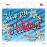 Happy Holidays Novelty Rectangle Sticker Decal Small