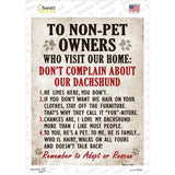To Non Pet Owners Novelty Rectangle Sticker Decal