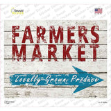 Farmers Market Locally Grown Produce Novelty Rectangle Sticker Decal Small