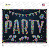 Party Confetti Novelty Rectangular Sticker Decal