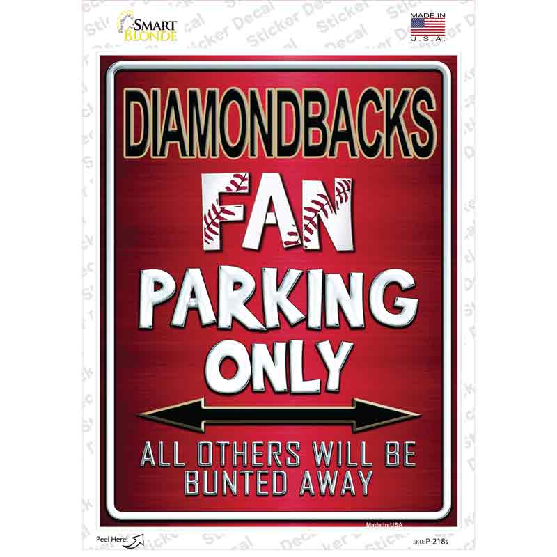 Diamondbacks Novelty Rectangle Sticker Decal Small