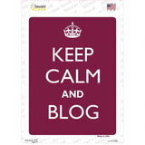 Keep Calm And Blog Novelty Rectangle Sticker Decal