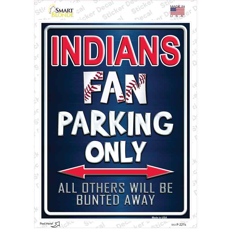 Indians Novelty Rectangle Sticker Decal