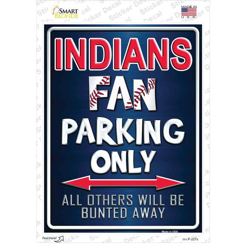 Indians Novelty Rectangle Sticker Decal Small