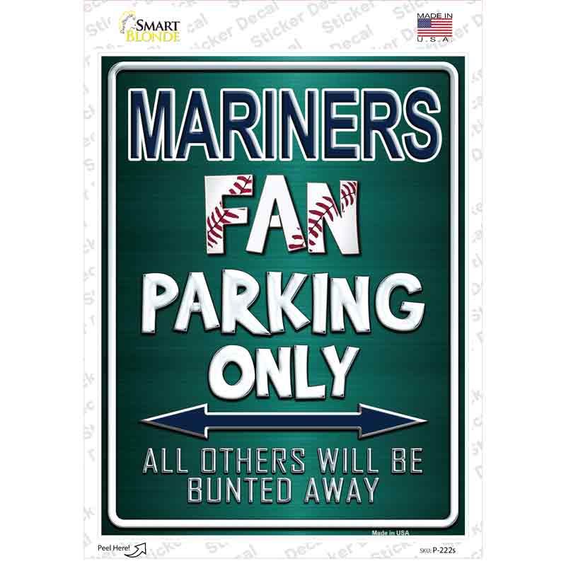 Mariners Novelty Rectangle Sticker Decal Small