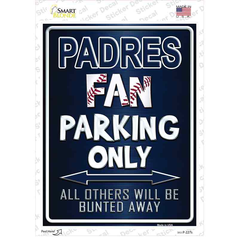 Padres Novelty Rectangle Sticker Decal Small