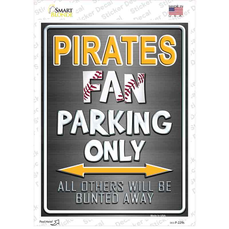 Pirates Novelty Rectangle Sticker Decal Small