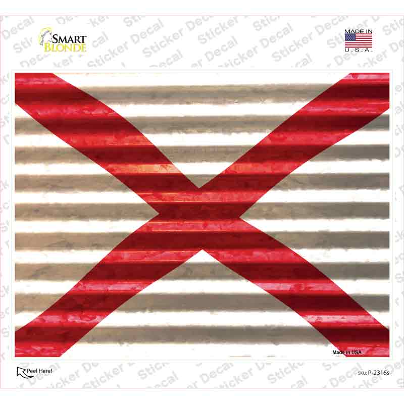 Alabama Flag Novelty Rectangle Sticker Decal Small