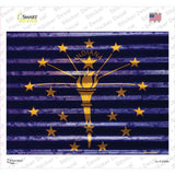 Indiana Flag Novelty Rectangle Sticker Decal Small