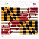 Maryland Flag Novelty Rectangle Sticker Decal Small