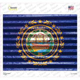 New Hampshire Flag Novelty Rectangle Sticker Decal Small