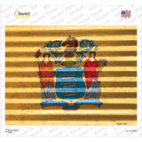 New Jersey Flag Novelty Rectangle Sticker Decal