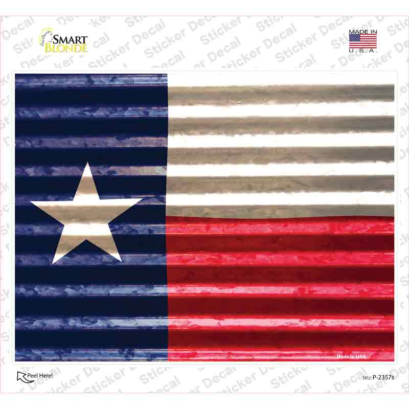 Texas Flag Novelty Rectangle Sticker Decal Small