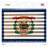 West Virginia Flag Novelty Rectangle Sticker Decal Small