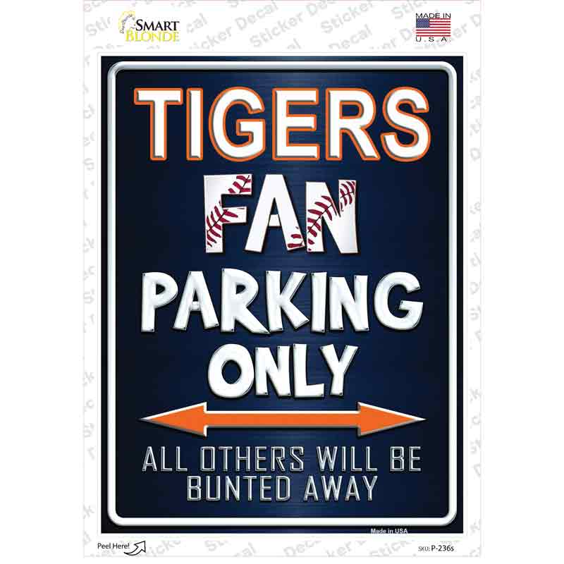 Tigers Novelty Rectangle Sticker Decal Small