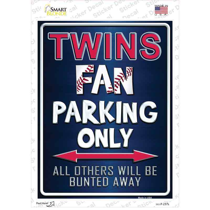 Twins Novelty Rectangle Sticker Decal Small