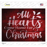 Come Home For Christmas Novelty Rectangle Sticker Decal Small